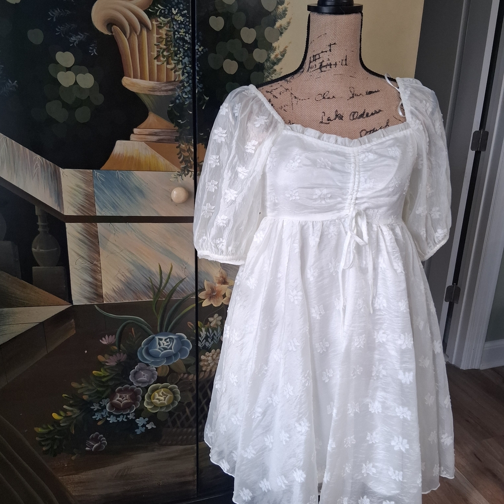 Altar'd State Ivory Lace Dress